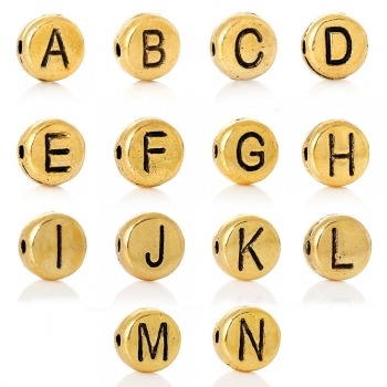Metallbuchstaben Einzelbuchstaben nach Wahl 7mm gold