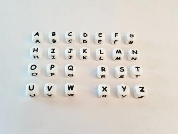 Silikon Buchstaben und Zahlen