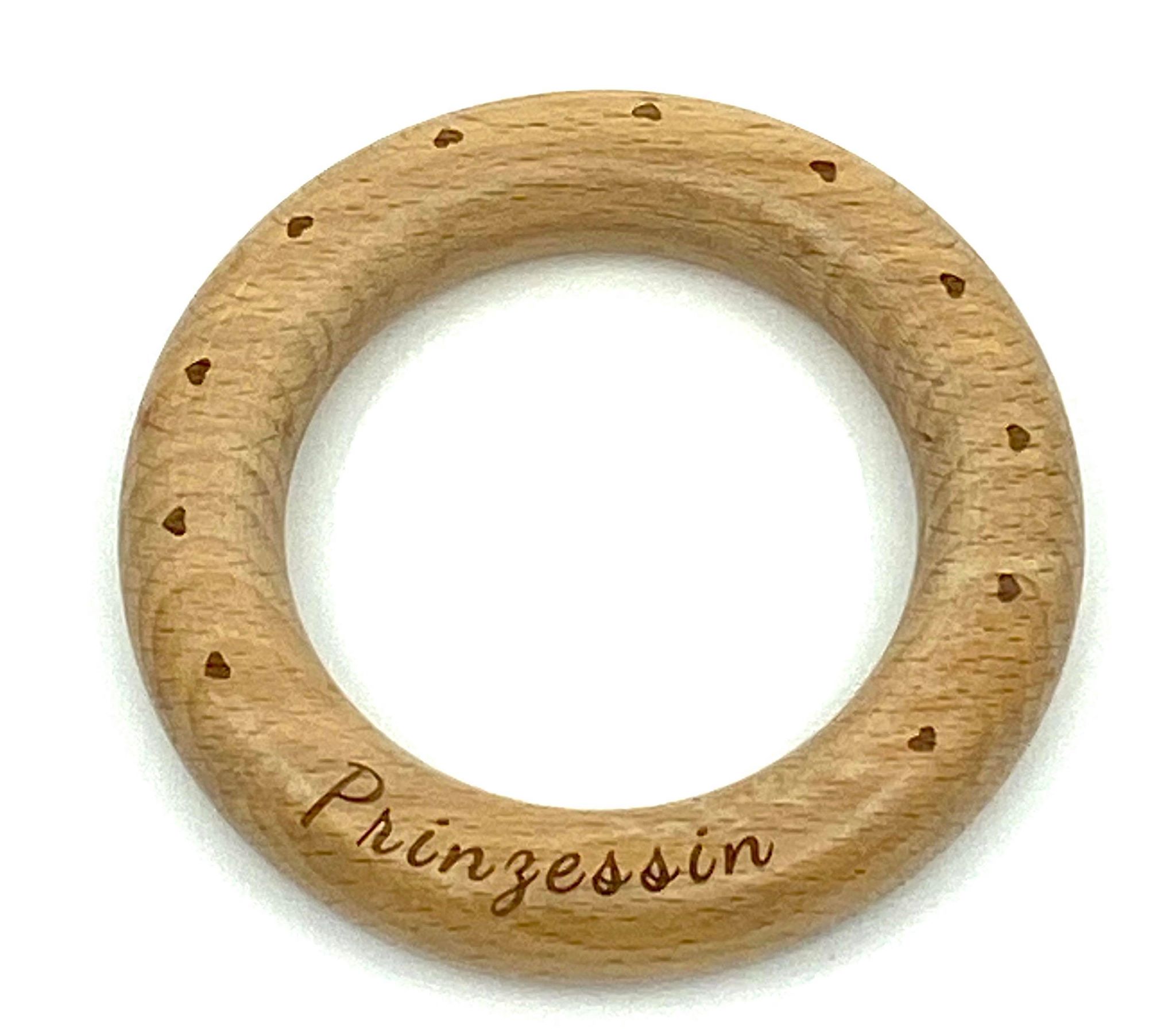 Naturholz Ringe mit Aufschrift