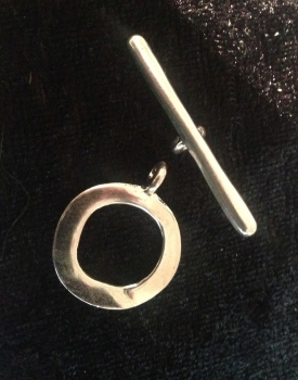 Knebelverschluss Ring 25mm edel schlicht