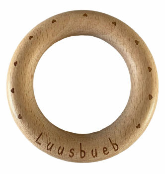 Naturholzring Buche Luusbueb 8cm Durchmesser