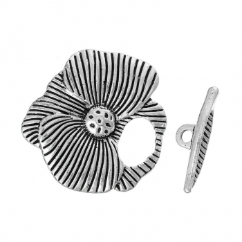 Knebelverschluss Blume 3cm