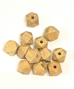 10 Naturholz Buche Hexagon 14mm