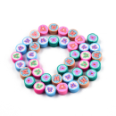Polymer Perlen mit Schmetti für coole Sommerarmbänder ca 40 Stück a 10mm Durchmesser